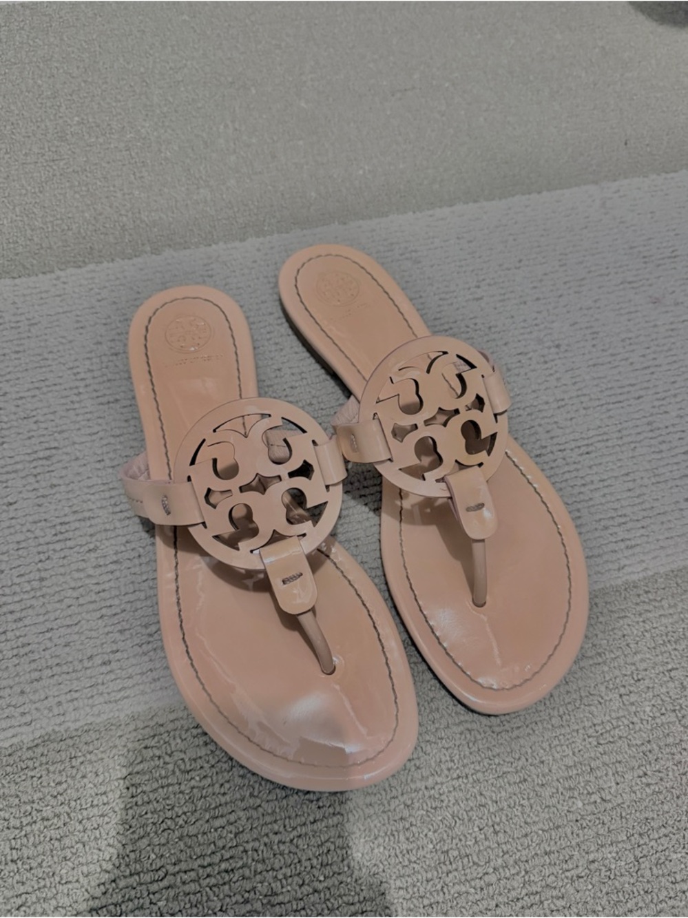 Tory Burch Patent Leather Miller Sandals - Picture 6 of 7